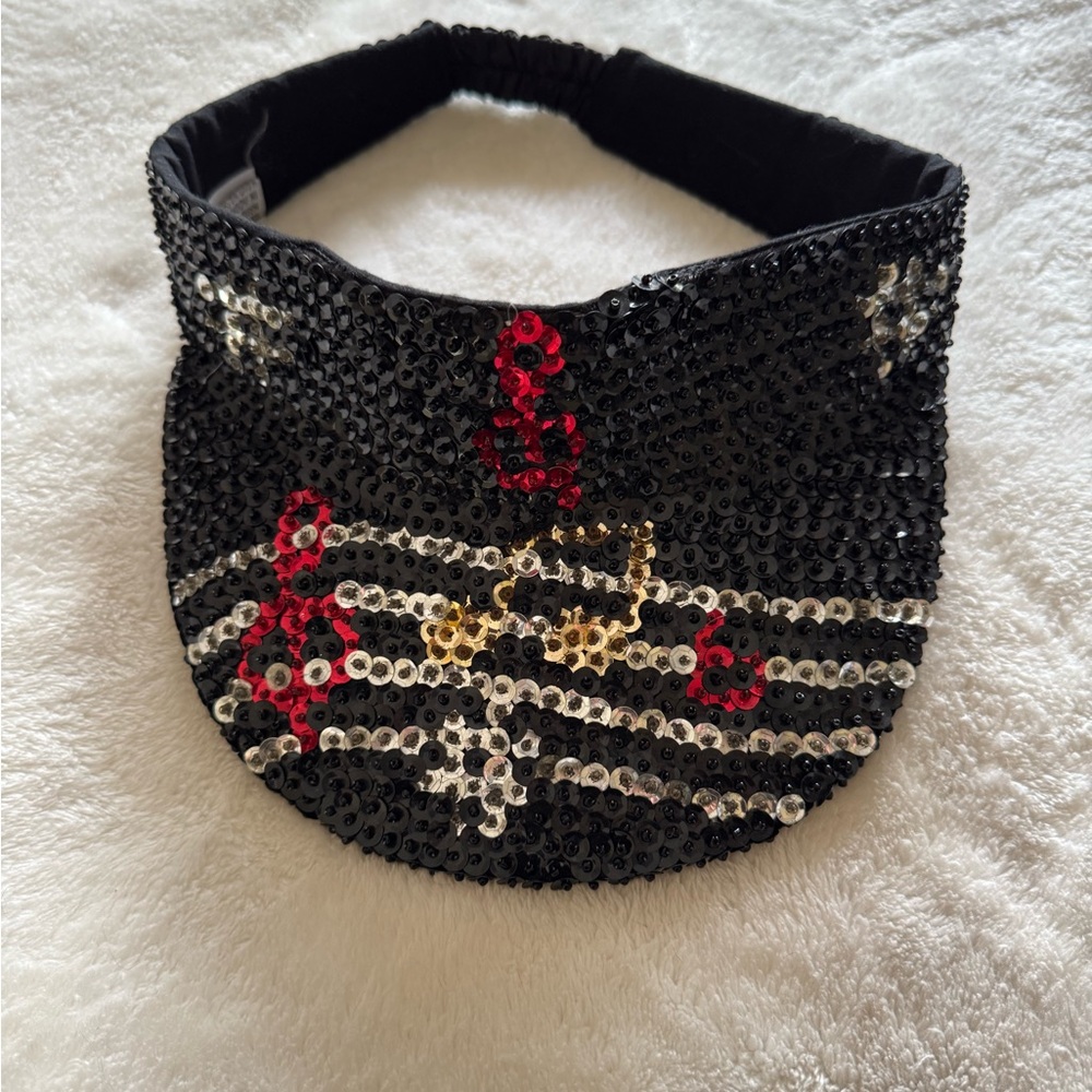 Sequin Music Note Visor